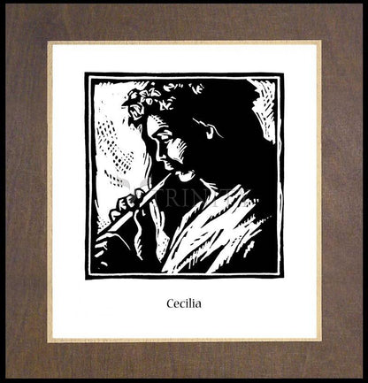St. Cecilia - Wood Plaque Premium
