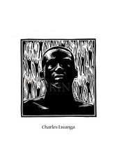 Holy Card - St. Charles Lwanga by J. Lonneman