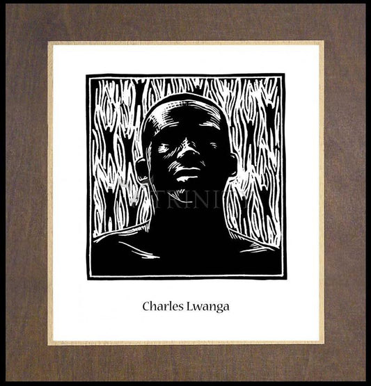 St. Charles Lwanga - Wood Plaque Premium