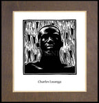 Wood Plaque Premium - St. Charles Lwanga by J. Lonneman
