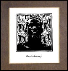 Wood Plaque Premium - St. Charles Lwanga by J. Lonneman