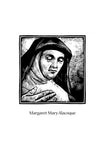 Holy Card - St. Margaret Mary Alacoque by J. Lonneman