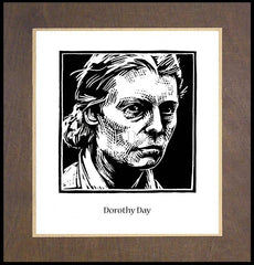 Wood Plaque Premium - Dorothy Day by J. Lonneman