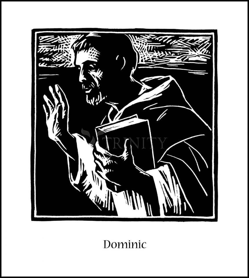 St. Dominic - Wood Plaque
