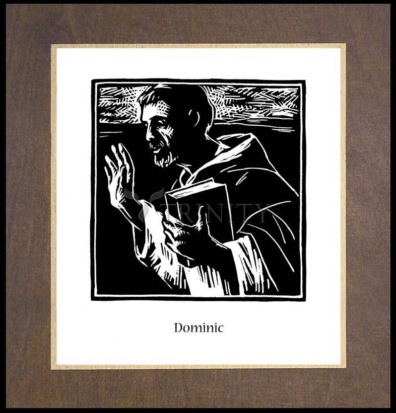 St. Dominic - Wood Plaque Premium