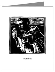 Custom Text Note Card - St. Dominic by J. Lonneman