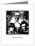 Note Card - St. Katharine Drexel by J. Lonneman