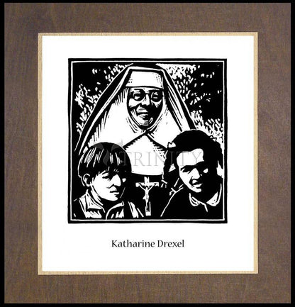 St. Katharine Drexel - Wood Plaque Premium