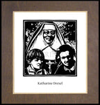 Wood Plaque Premium - St. Katharine Drexel by J. Lonneman