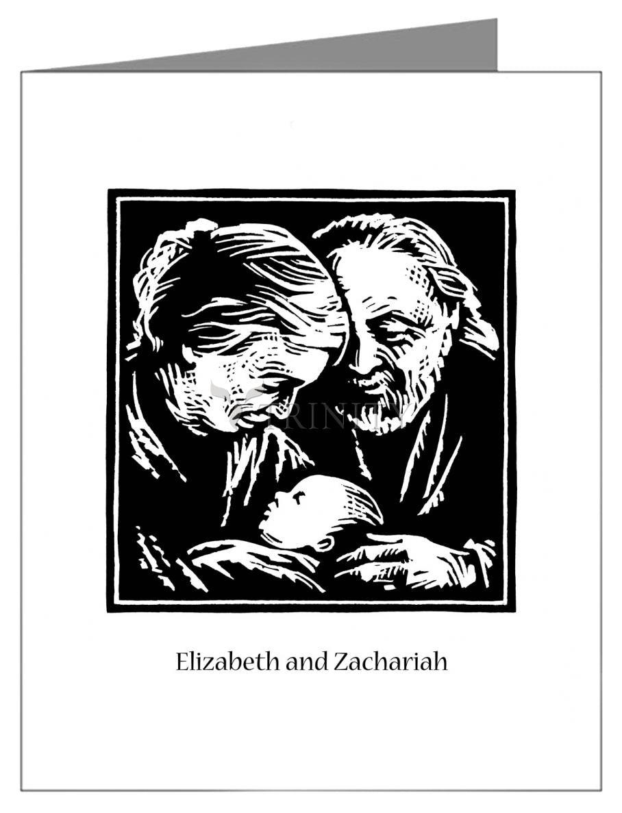 St. Elizabeth and Zachariah - Note Card Custom Text