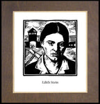 Wood Plaque Premium - St. Edith Stein by J. Lonneman