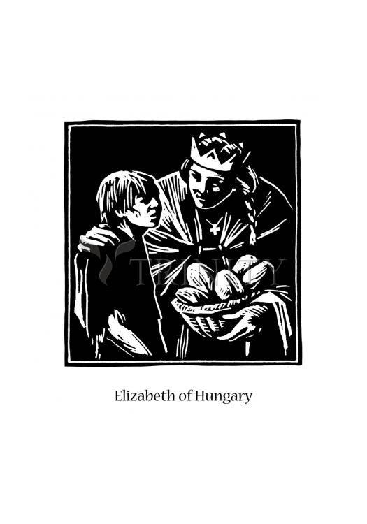 St. Elizabeth of Hungary - Holy Card