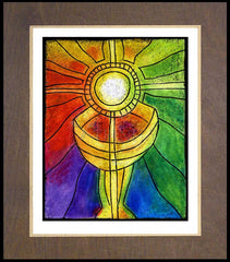 Wood Plaque Premium - Eucharist by J. Lonneman