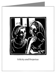 Note Card - Sts. Felicity and Perpetua by J. Lonneman