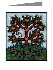 Custom Text Note Card - Family Tree by J. Lonneman