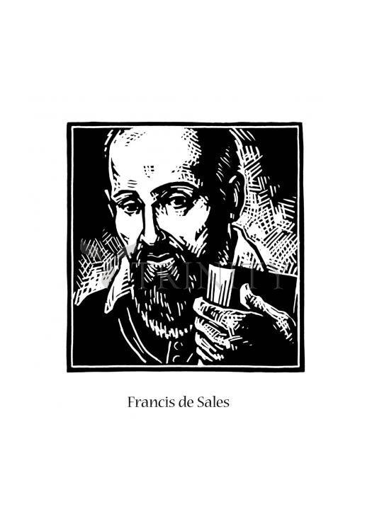 St. Francis de Sales - Holy Card