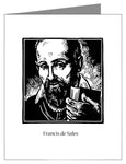 Custom Text Note Card - St. Francis de Sales by J. Lonneman