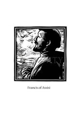 Holy Card - St. Francis of Assisi by J. Lonneman