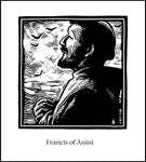 Wood Plaque - St. Francis of Assisi by J. Lonneman