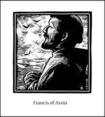 Wood Plaque - St. Francis of Assisi by J. Lonneman