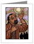 Note Card - Lent, 4th Sunday - Healing of the Blind Man by J. Lonneman