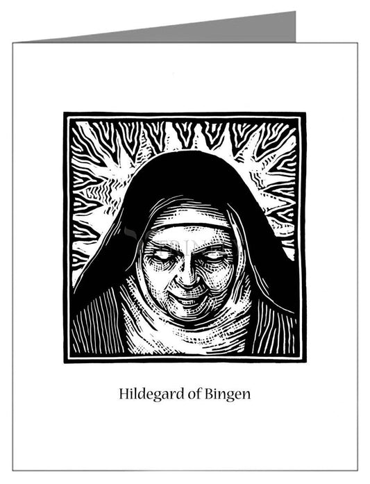 St. Hildegard of Bingen - Note Card Custom Text