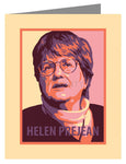 Custom Text Note Card - Sr. Helen Prejean by J. Lonneman
