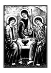 Holy Card - Holy Visitors (After Rublev) by J. Lonneman