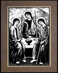 Wood Plaque Premium - Holy Visitors (After Rublev) by J. Lonneman