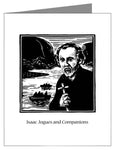 Custom Text Note Card - St. Isaac Jogues and Companions by J. Lonneman