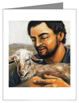 Custom Text Note Card - St. Isidore the Farmer by J. Lonneman