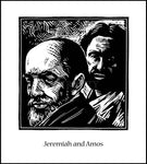 Wood Plaque - Jeremiah and Amos by J. Lonneman