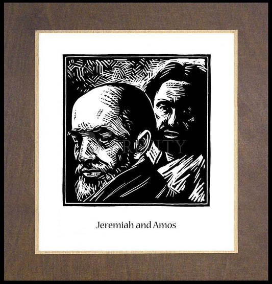 Jeremiah and Amos - Wood Plaque Premium