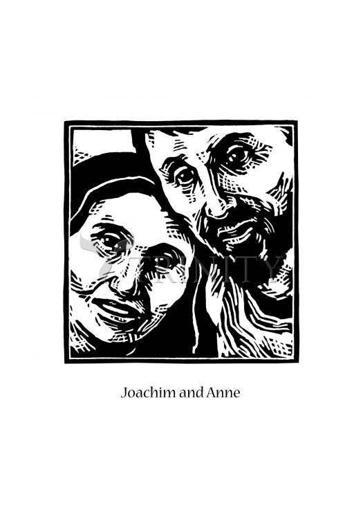 Sts. Joachim and Anne - Holy Card