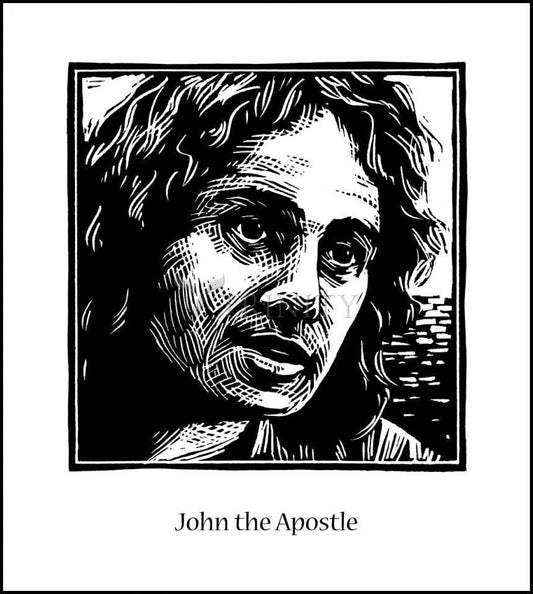 St. John the Apostle - Wood Plaque