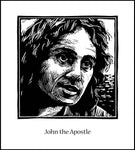 Wood Plaque - St. John the Apostle by J. Lonneman