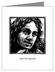 Custom Text Note Card - St. John the Apostle by J. Lonneman