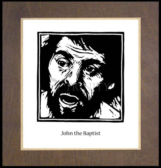 St. John the Baptist - Wood Plaque Premium