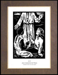 Wood Plaque Premium - Women's Stations of the Cross 15 - Jesus Commissions the Women by J. Lonneman