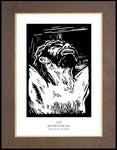 Wood Plaque Premium - Traditional Stations of the Cross 12 - Jesus Dies on the Cross by J. Lonneman