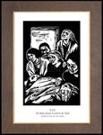 Wood Plaque Premium - Women's Stations of the Cross 13 - The Body of Jesus is Laid in the Tomb by J. Lonneman