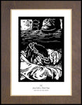 Wood Plaque Premium - Traditional Stations of the Cross 09 - Jesus Falls a Third Time by J. Lonneman