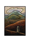 Holy Card - Lent, 1st Sunday - Jesus in the Desert by J. Lonneman