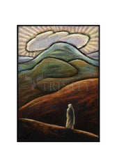 Holy Card - Lent, 1st Sunday - Jesus in the Desert by J. Lonneman