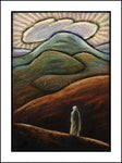 Wood Plaque - Lent, 1st Sunday - Jesus in the Desert by J. Lonneman