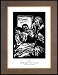 Wood Plaque Premium - Traditional Stations of the Cross 14 - The Body of Jesus is Laid in the Tomb by J. Lonneman
