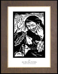 Wood Plaque Premium - Women's Stations of the Cross 04 - Jesus Meets Mary, His Mother by J. Lonneman