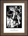 Wood Plaque Premium - Women's Stations of the Cross 08 - Jesus Meets the Women of Jerusalem by J. Lonneman