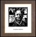 Wood Plaque Premium - St. Josephine Bakhita by J. Lonneman