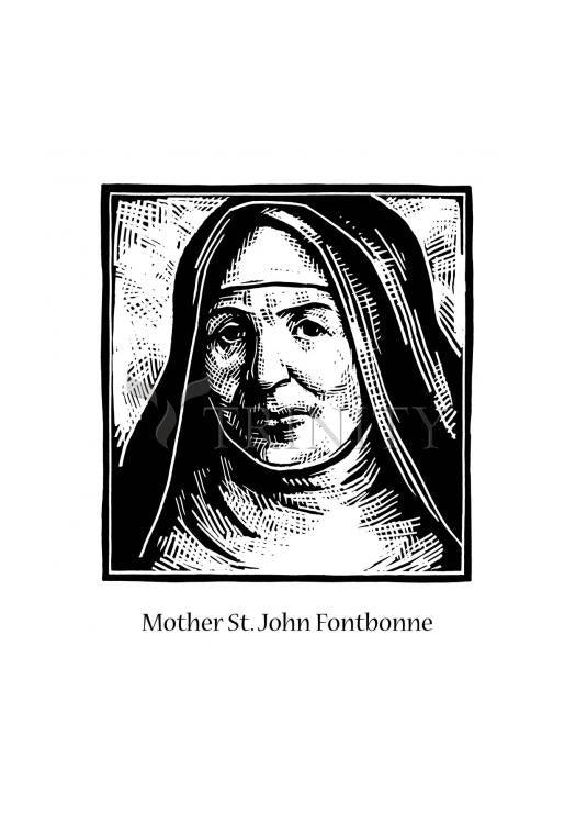 Mother St. John Fontbonne - Holy Card by Julie Lonneman - Trinity Stores